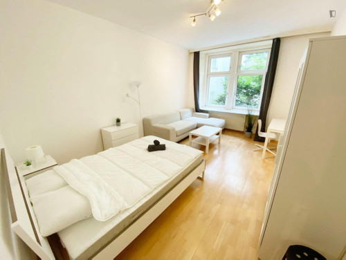 Bright double bedroom near the Neubaugasse subway station