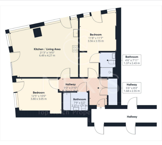 Exceptional 38th Floor Two-Bed Two-Bath Apartment - 2