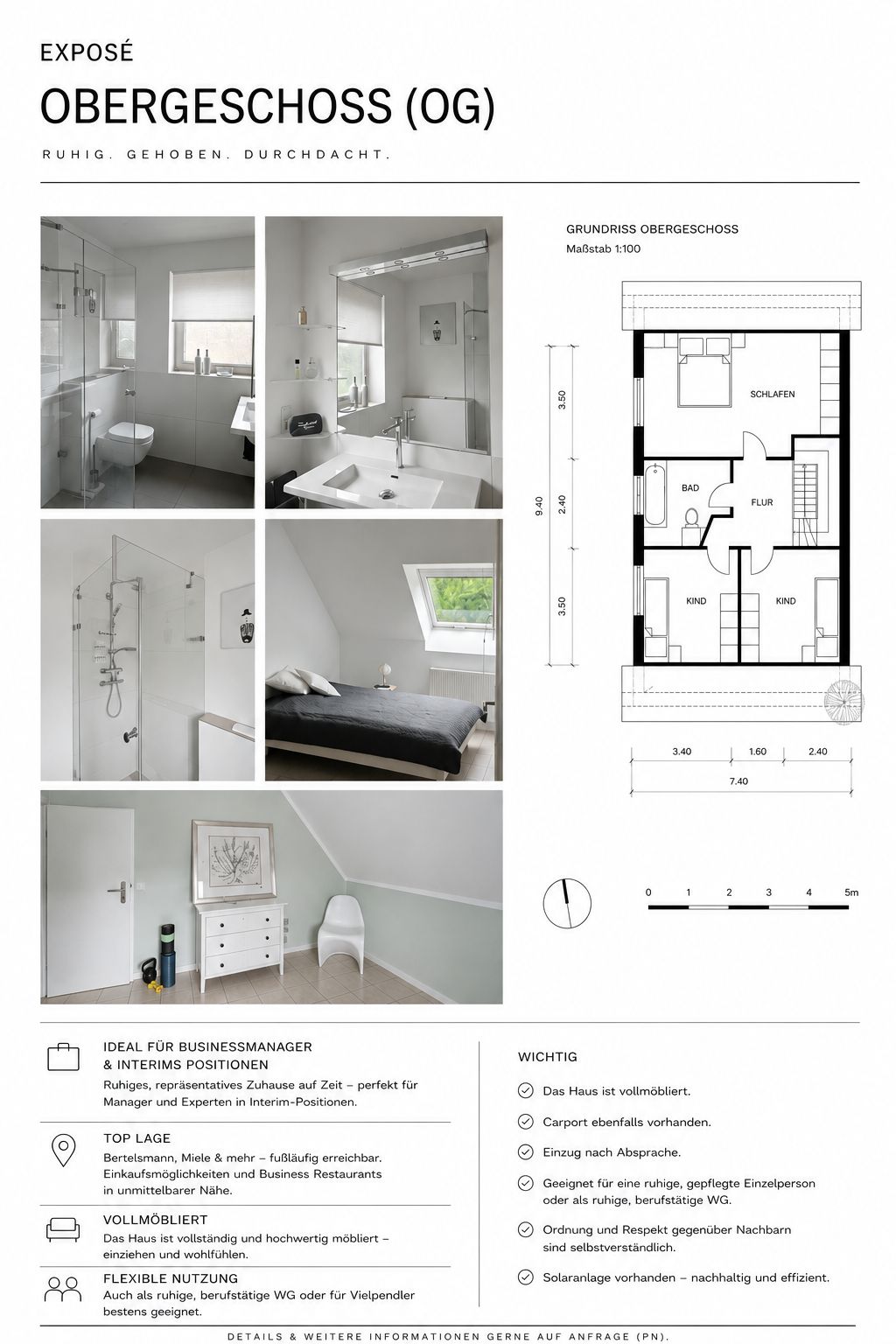 Bright & Beautiful Home In Gütersloh - 1