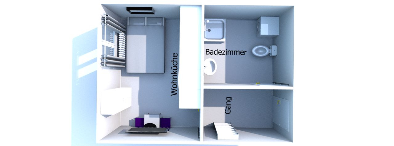 Willkommen in Ihrem neuen 1-Zimmer-Apartment!