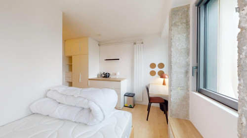 Snug single ensuite bedroom in the 15th arrondissement