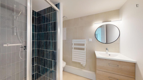 Luminous single ensuite bedroom in 15th arrondissement  - Gallery -  5