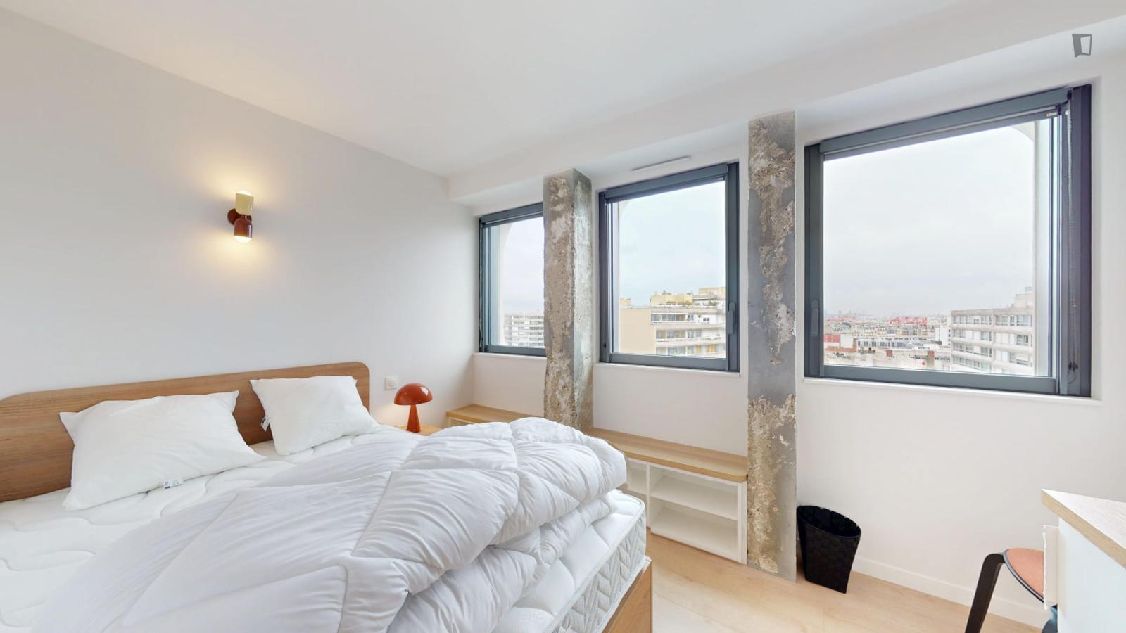 Luminous Single Ensuite Bedroom In 15th Arrondissement - Luminous single ensuite bedroom in 15th arrondissement - Gallery - 1
