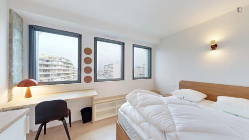 Bright single ensuite bedroom in 15th arrondissement