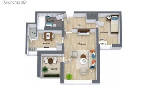 Furnished 2-room apartment with mountain view and balcony in Munich. - Gallery - 16