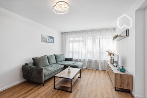 Furnished 2-room apartment with mountain view and balcony in Munich.