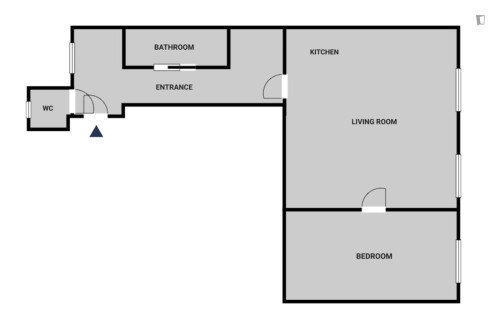Bright 1-bedroom flat in the Landstraße district