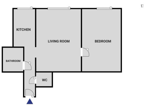 Nice 1-bedroom flat in the Hernals district