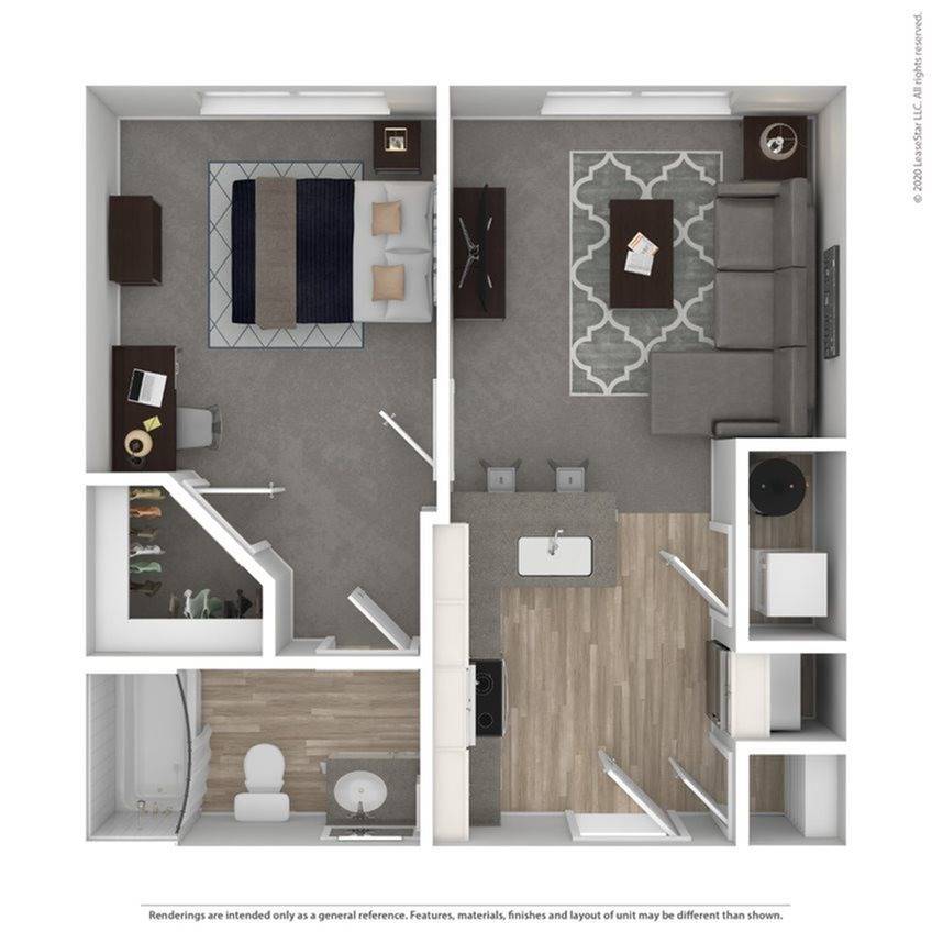  1B | One Bedroom  -  University Edge | Student Housing  - Gallery -  2