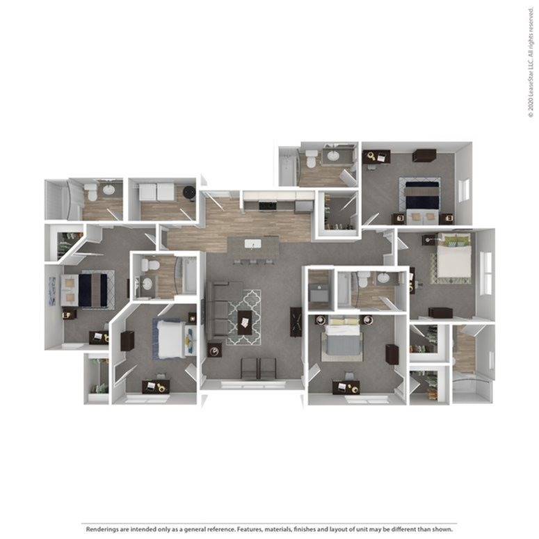  5B | Five Bedroom  -  University Edge | Student Housing  - Gallery -  2
