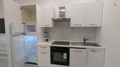 Modern Studio well connected to the city center