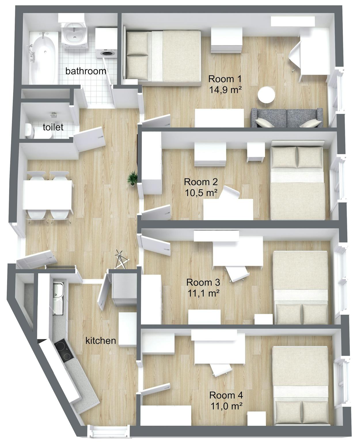 Private Room - Sonnleithnergasse, Vienna - Gallery - 1