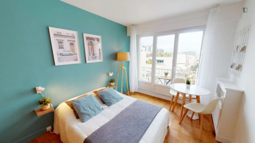 Pleasant double bedroom close to Chevaleret metro station
