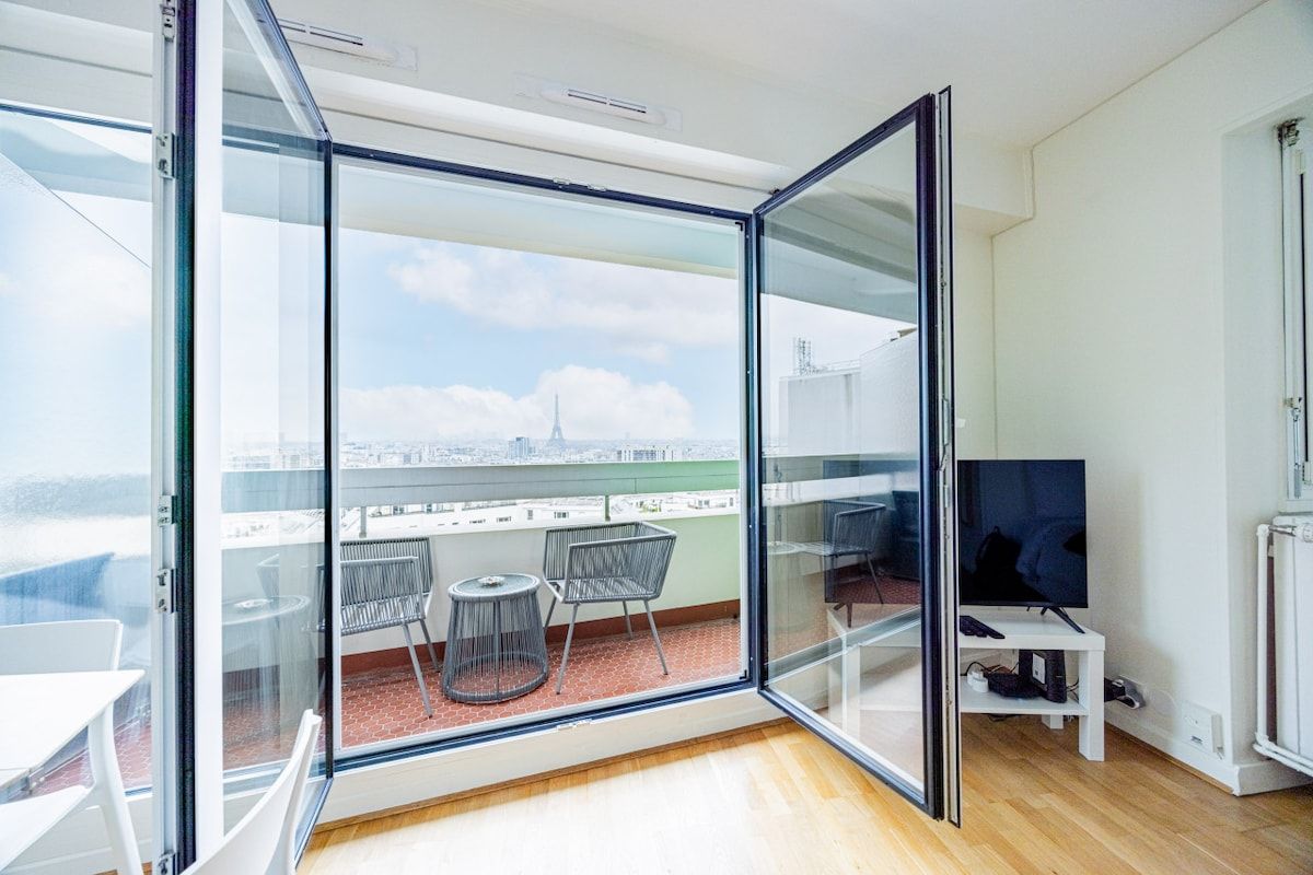  Sunny Studio With Balcony And Eiffel Tower Views  -  Sunny Studio with Balcony and Eiffel Tower Views  - Gallery -  12
