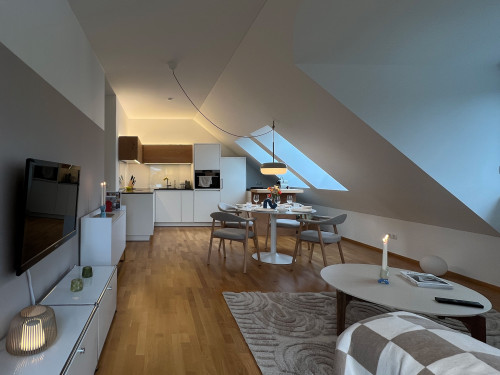 A fully furnished, exclusive penthouse combining serene living with excellent accessibility.