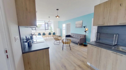 Smart double bedroom near Bois Colombes train station - Gallery - 4