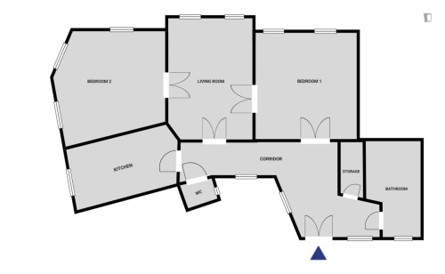 Nice 2-bedroom flat near the University of Economics and Business