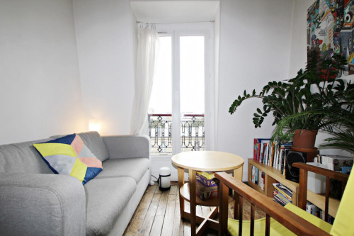 Comfortable 1-bedroom apartment in the 18e-Montmartre neighbourhood