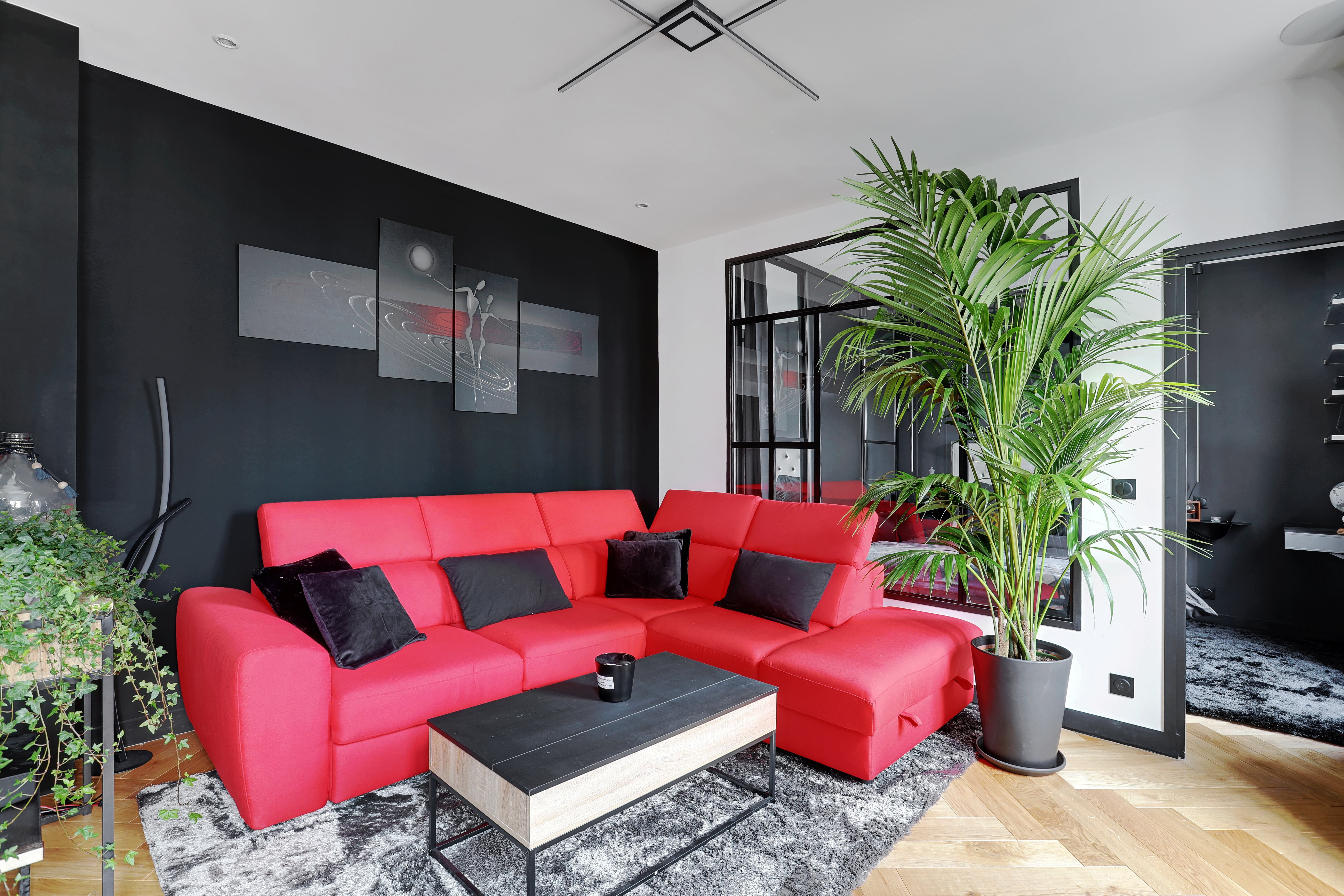 Nice Apartment, Paris Loft Design T2 — Steel Workshop-Style Glass Partition, 36 Sq M Fully Renovated - 10