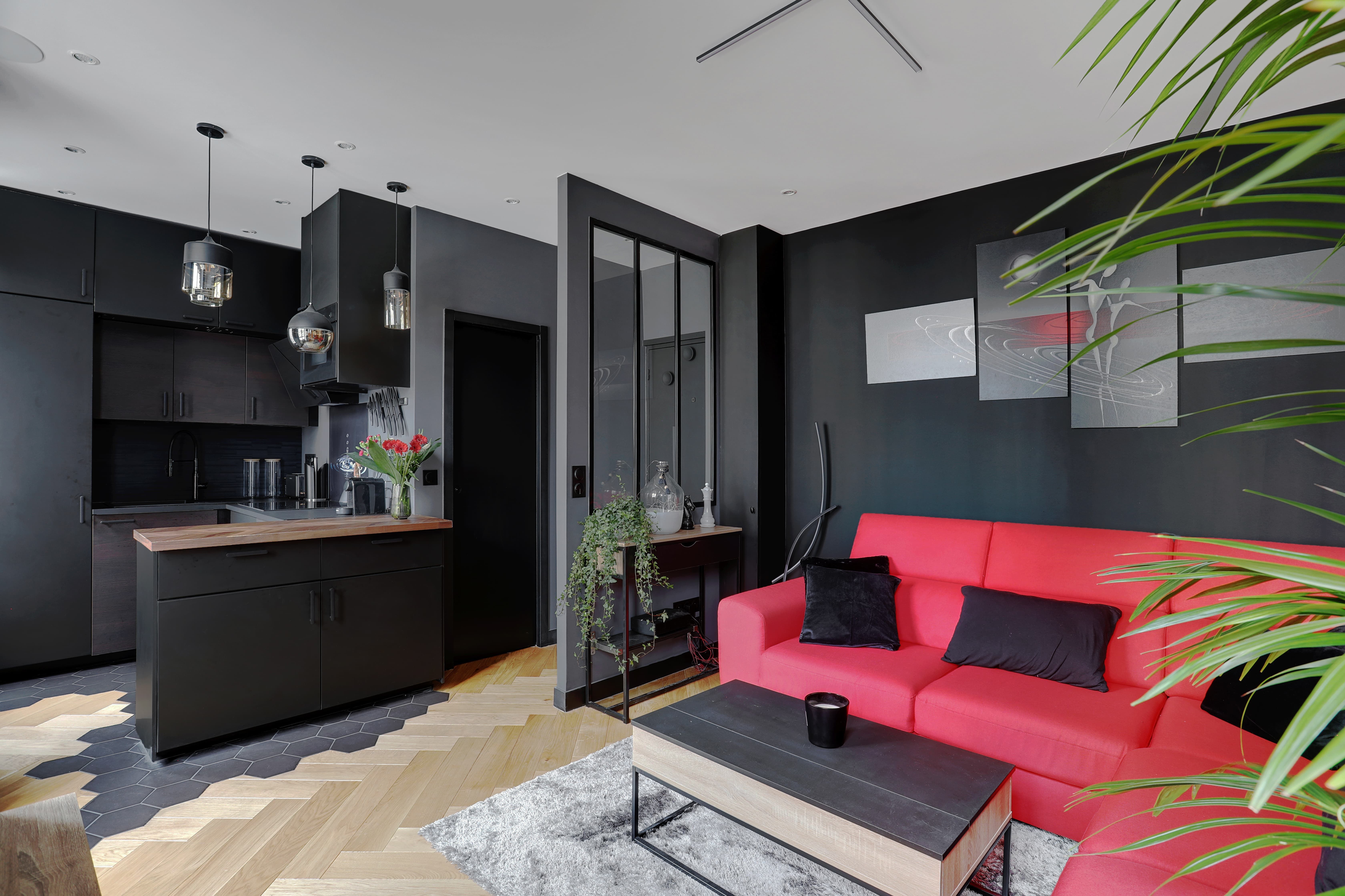 Nice Apartment, Paris Loft Design T2 — Steel Workshop-Style Glass Partition, 36 Sq M Fully Renovated - 8