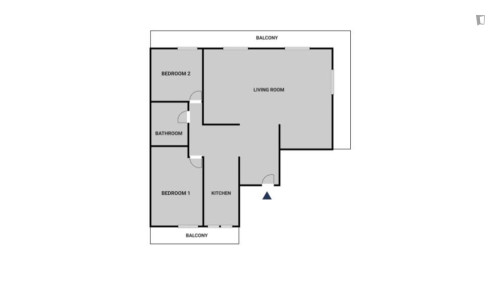 Nice 2-bedroom flat close to the University of Social and Political Sciences