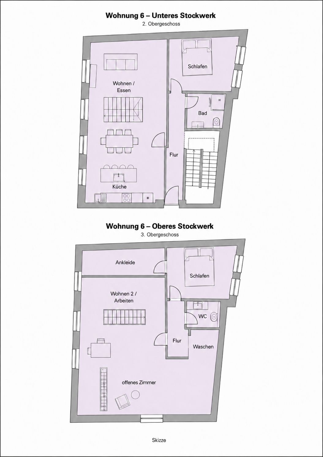 Spacious Premium Old Town Apartment With 2 Bedrooms, Workspace And Kitchen - 1