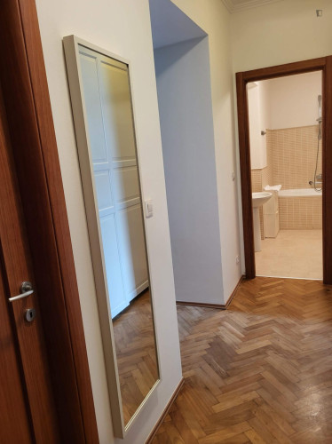 Welcoming 1-bedroom flat near the University of Economics and Business