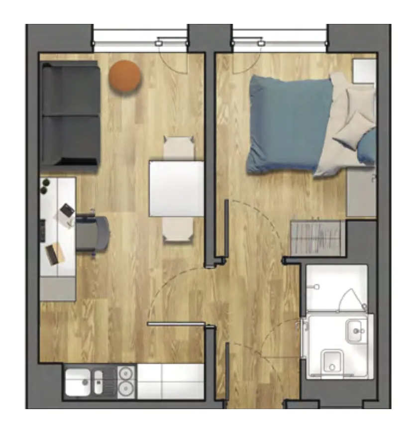 One Bed Flat - 5