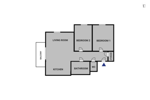 Bright 2-bedroom flat near the University of Vienna Biology Building
