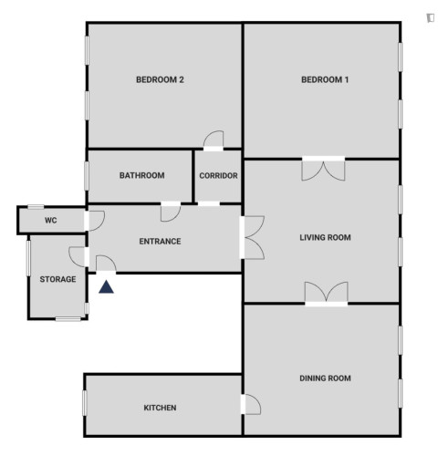 Lovely 2-bedroom flat near the University of Economics and Business