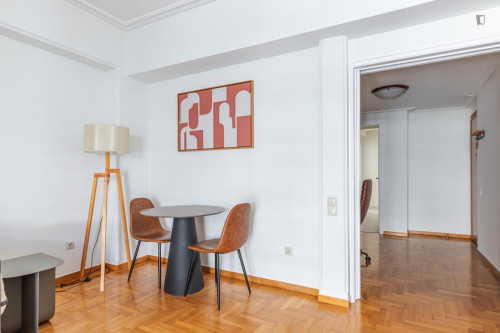Inviting 1-bedroom flat near the Megaro Moussikis subway station