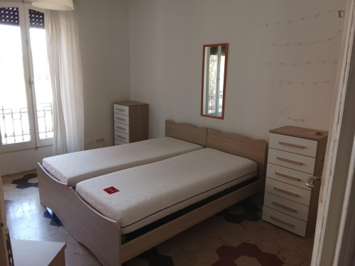 Bedroom in a 3 Bedroom Apartment in Bologna