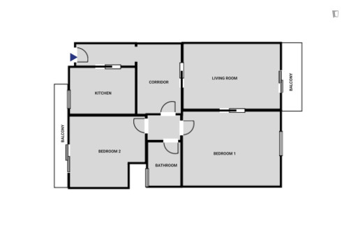 Bright 2-bedroom flat near the Business College of Athens