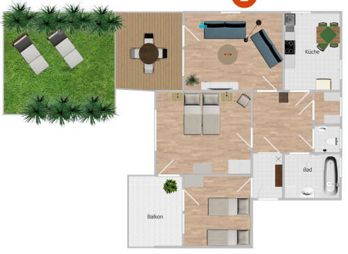 Nice apartment in Birkenfeld with garden between Karlsruhe and Stuttgart - Gallery - 22