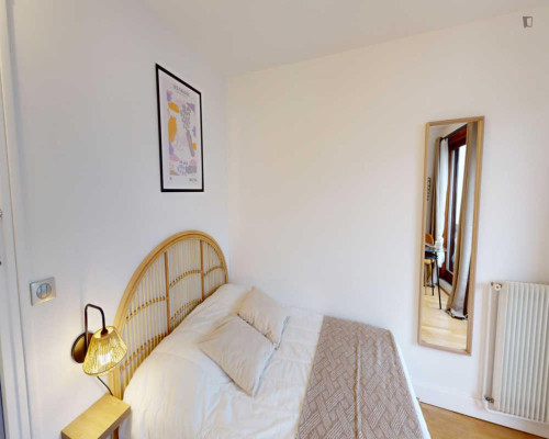 Very nice double bedroom in 15th arrondissement