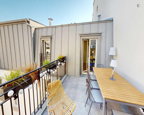 Neat and cosy double ensuite bedroom in 9th arrondissement - Opera