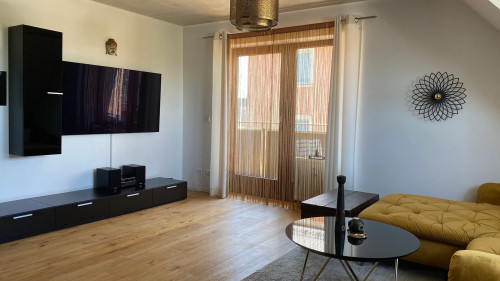 Fully furnished duplex apartment with penthouse flair
