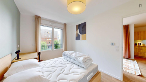 Very neat single bedroom in Asnières-sur-Seine 