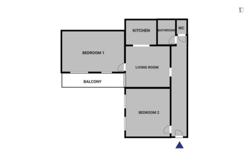 Welcoming 2-bedroom flat near the University of Technology