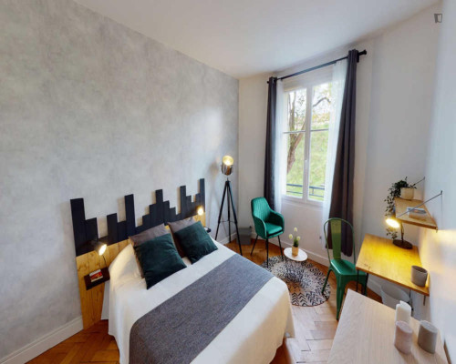Inviting double bedroom in Parc-de-Montsouris - Gallery - 5
