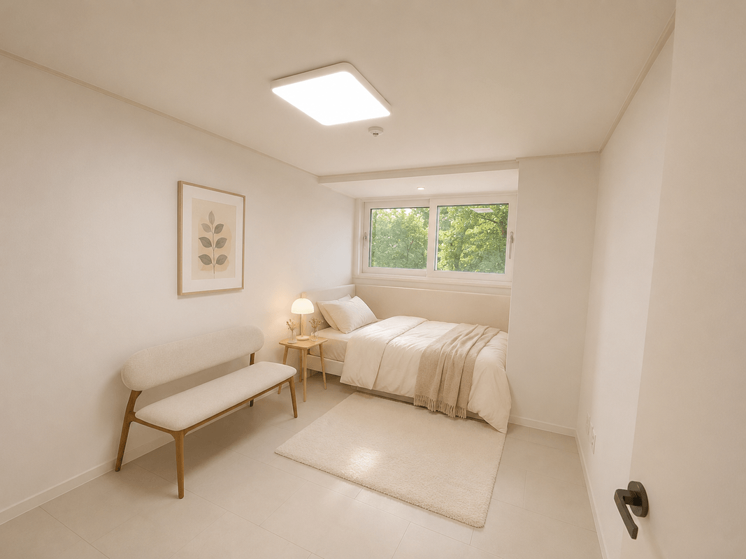 1번 창문방 / Room 1: A Bright Cozy Room With A Window."(Full Room) - 1