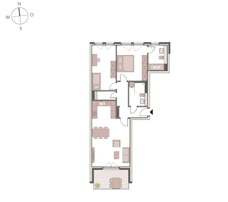 Nicely Furnished 3-Room New-Build Apartment With Balcony And Underground Parking In Westerberg, Osna - 1
