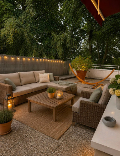 Modern and fantastic penthouse apartment 130m², 60m² roof terrace with swimming pool and sauna near park (Barsbüttel) - Gallery - 9