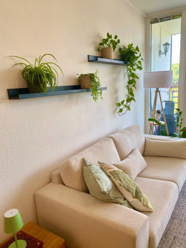 fully furnished 2.5-room apartment with balcony in Mörsenbroich