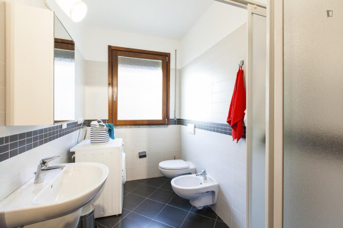 Inviting double bedroom near the Corvetto subway station
