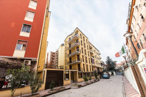 Inviting double bedroom near the Corvetto subway station