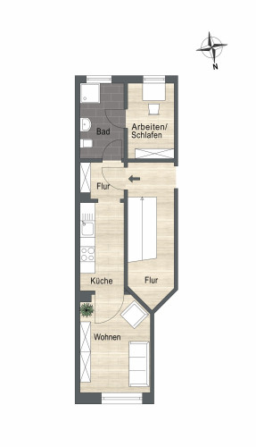 Cozy flat in historic old town