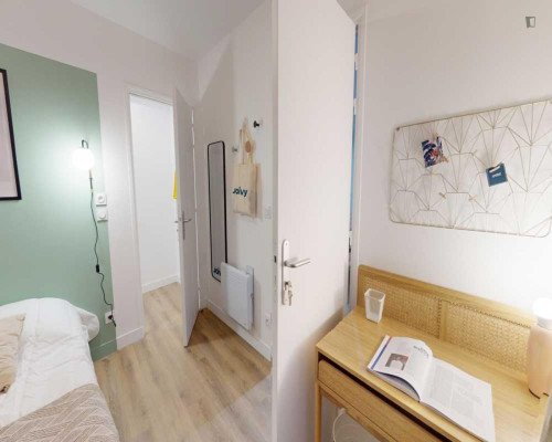 Pleasant double bedroom in Hôpital-Saint-Louis