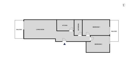 Inviting 2-bedroom flat near the Panormou subway station