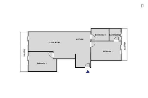 Welcoming 2-bedroom flat near the University of Piraeus